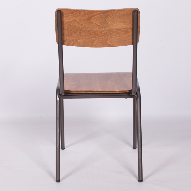 Vintage Retro School Style Metal Dining Chair Dining Chair UK