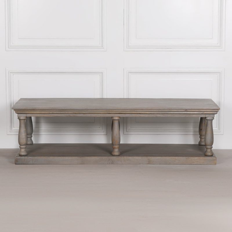 Ava Wooden Rustic French Style Coffee Table Coffee Table UK