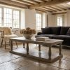 Ava Wooden Rustic French Style Coffee Table Coffee Table UK