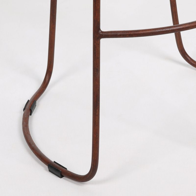 Industrial 74cm Tractor Style Mango Wooden Seat Rustic Iron Metal Large Bar Stool Bar Stool UK