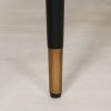 Augustin One Drawer Black Console Table With Brass Feet Brass Feet UK