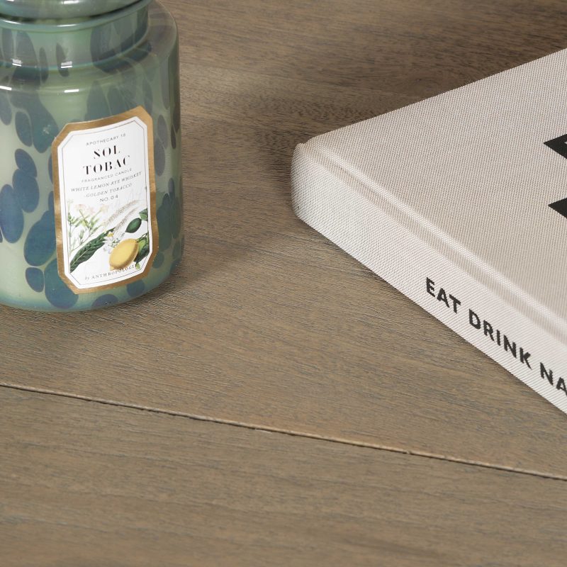 Aletris Pedestal Rectangular Rustic Wooden Large Dining Table Dining Table UK