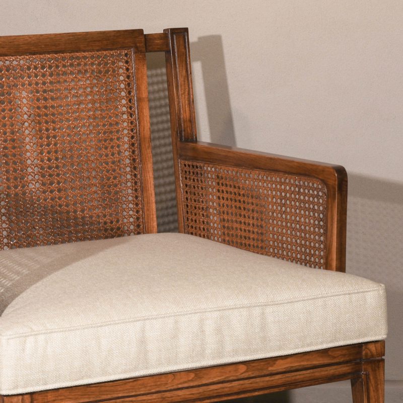 Vincent Armchair With Rattan Back Rattan Back UK