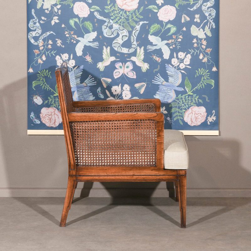 Vincent Armchair With Rattan Back Rattan Back UK