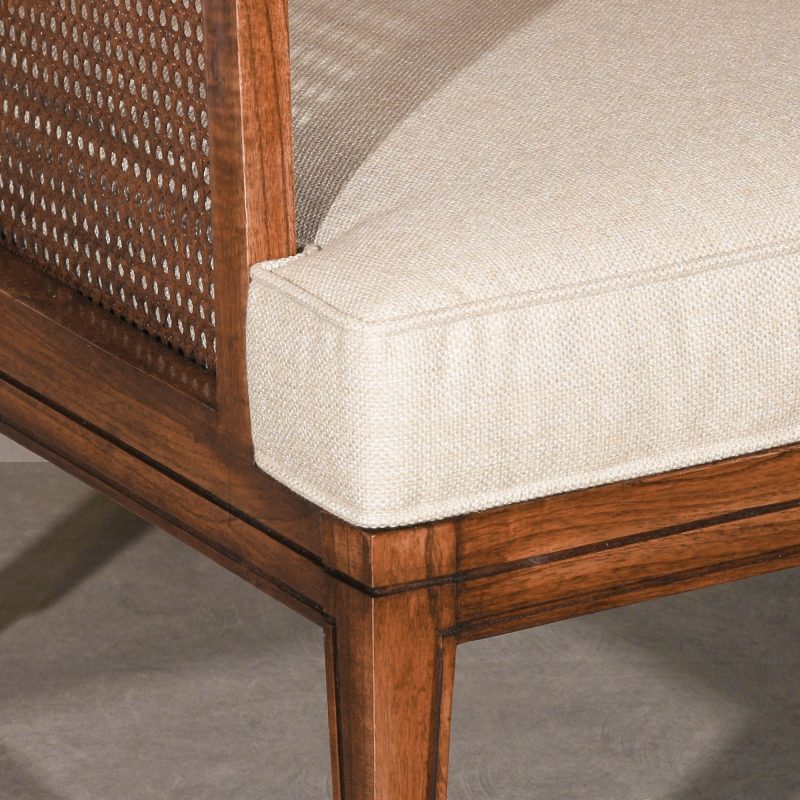 Vincent Armchair With Rattan Back Rattan Back UK