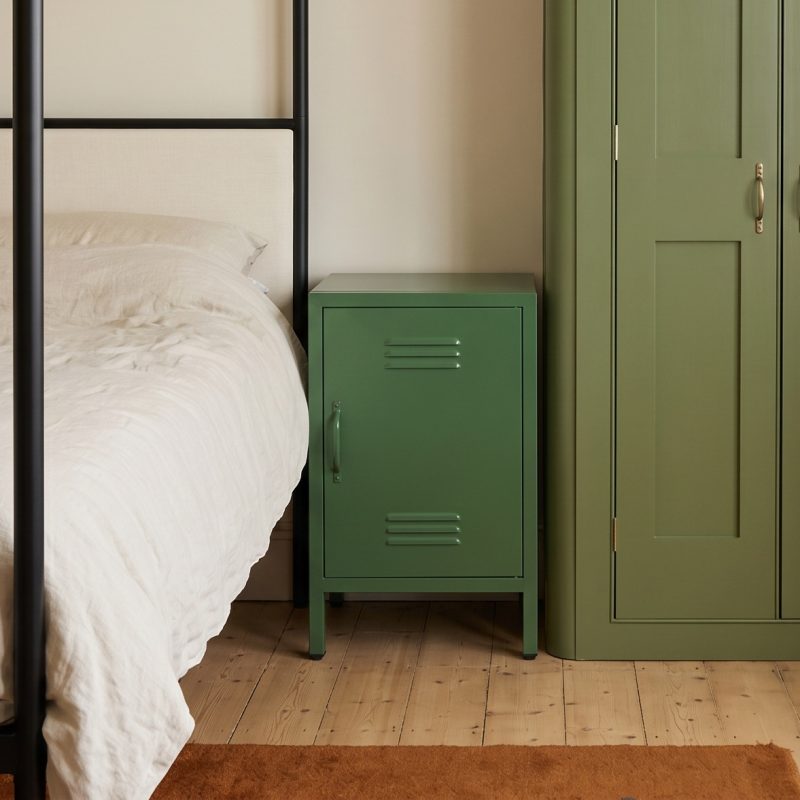 Industrial Metal Locker Storage Bedside Green Cupboard Green Cupboard UK