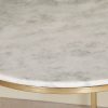 Alicia Gold Side Table With Marble Top Marble Top UK