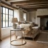 Alicia Gold Side Table With Marble Top Marble Top UK
