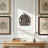 Coat Of Arms Plaque in Antiqued Silver Finish Silver Finish UK