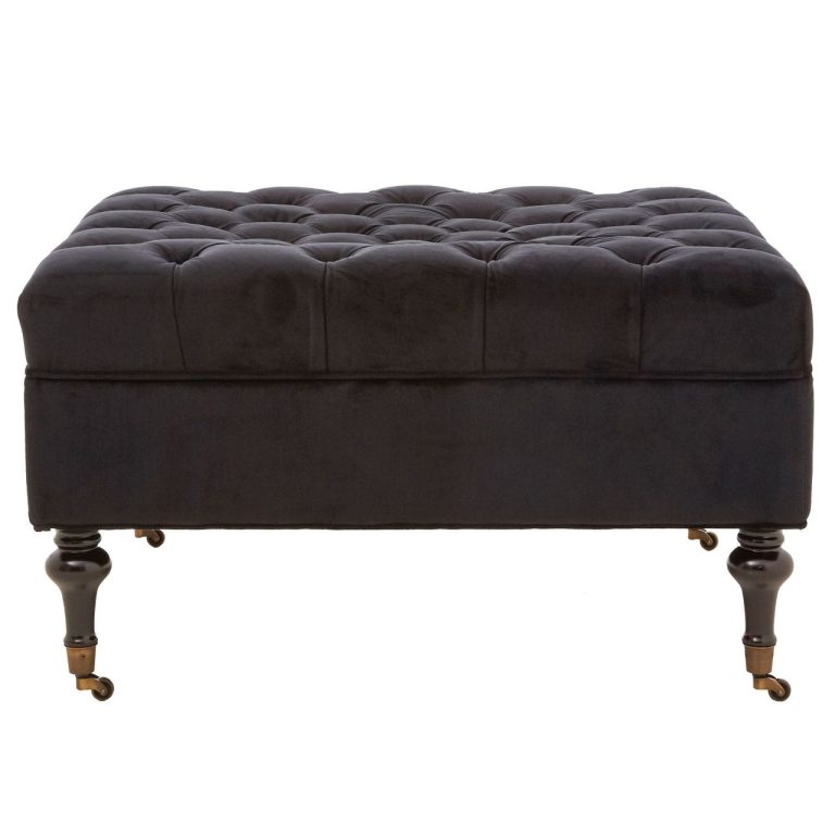 Velvet Footstool UK
