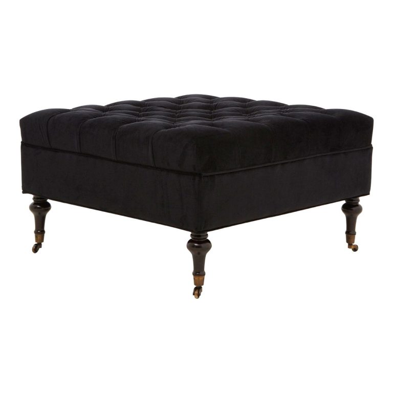 Velvet Footstool UK