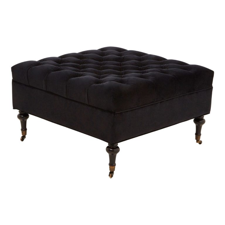Velvet Footstool UK