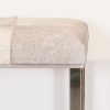 Umberto Grey Leather Hide Stool Hide Stool UK