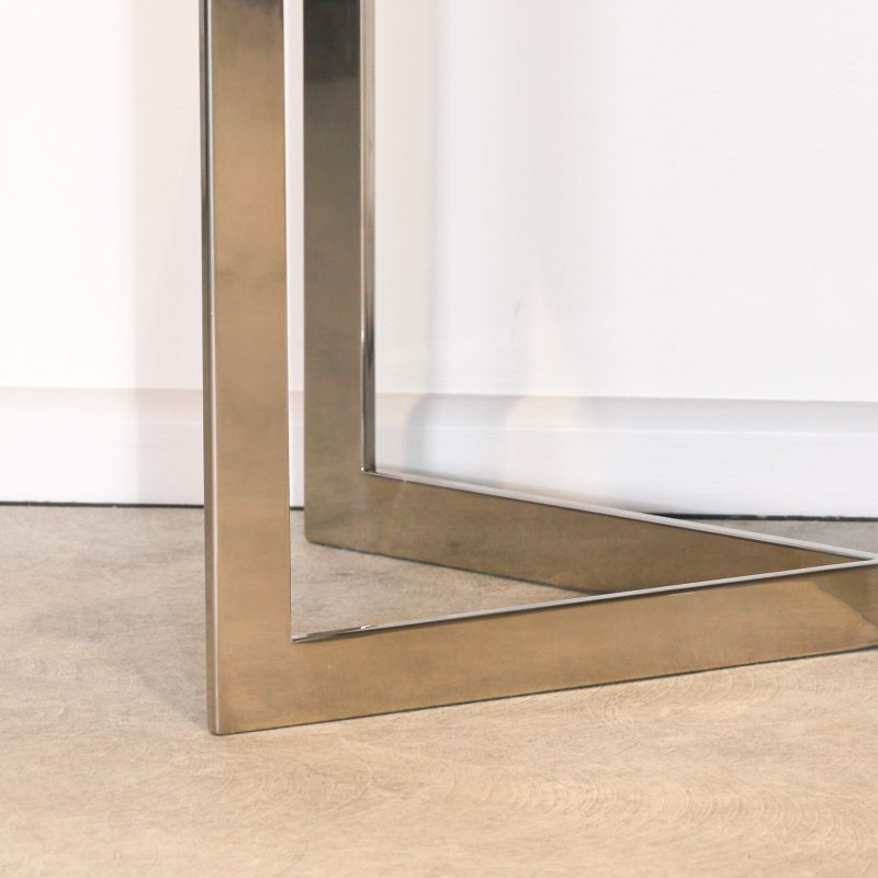 Umberto Grey Leather Hide Stool Hide Stool UK