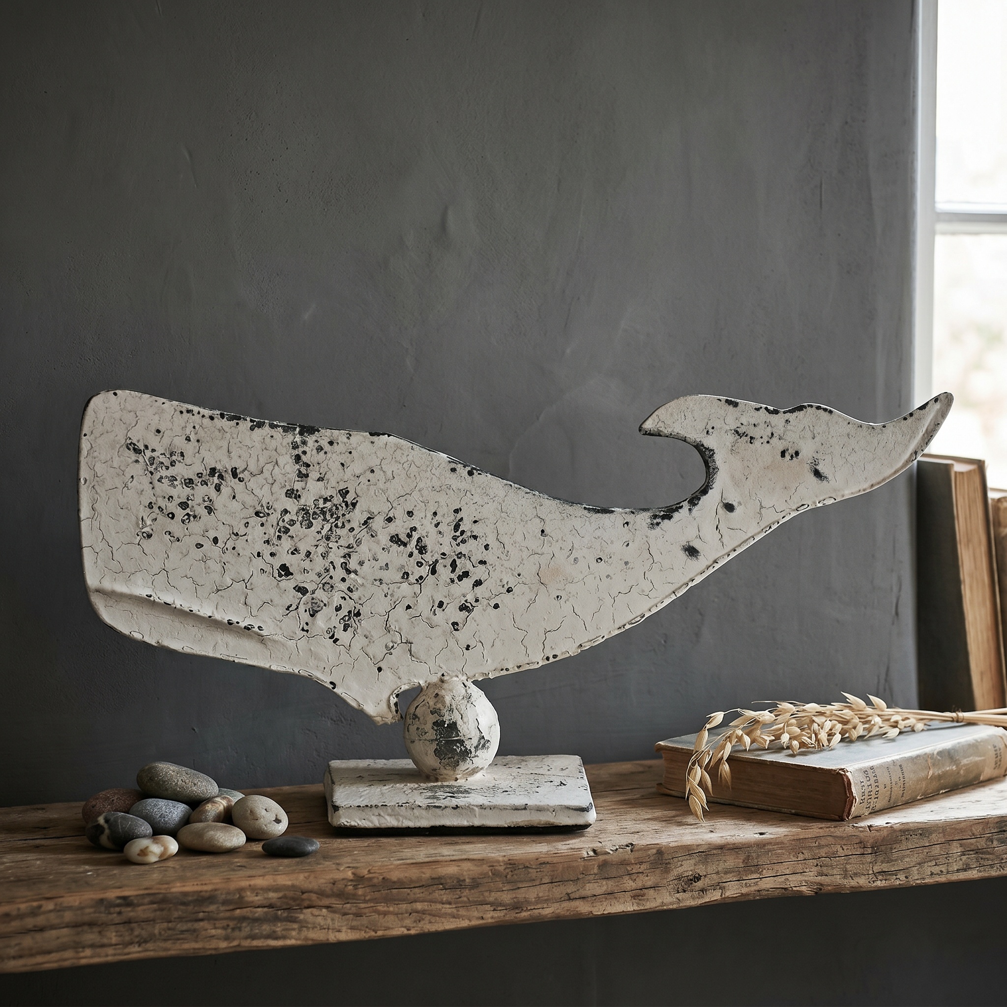 Nautical Decorative 34cm Whale On Stand On Stand UK