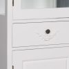 French Style White Bathroom Display Cupboard Display Cupboard UK