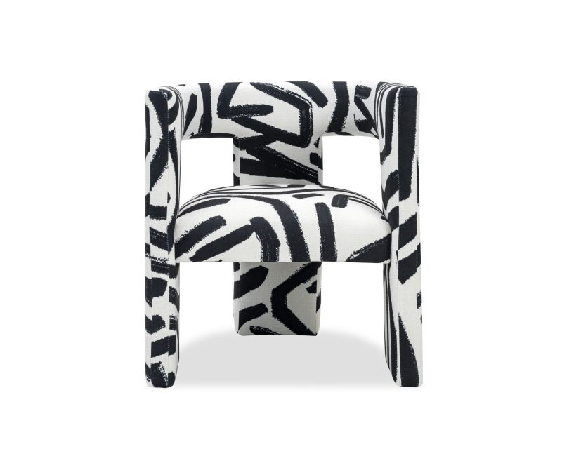 Osier Graphic Black And White Chair White Chair UK
