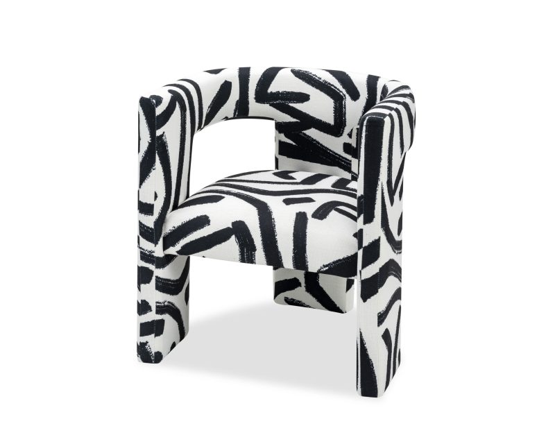 Osier Graphic Black And White Chair White Chair UK