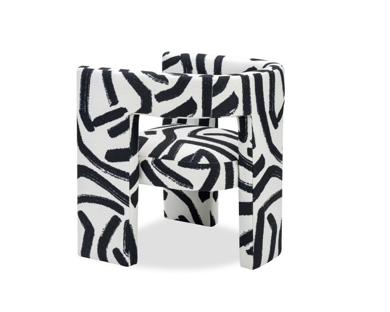 Osier Graphic Black And White Chair White Chair UK