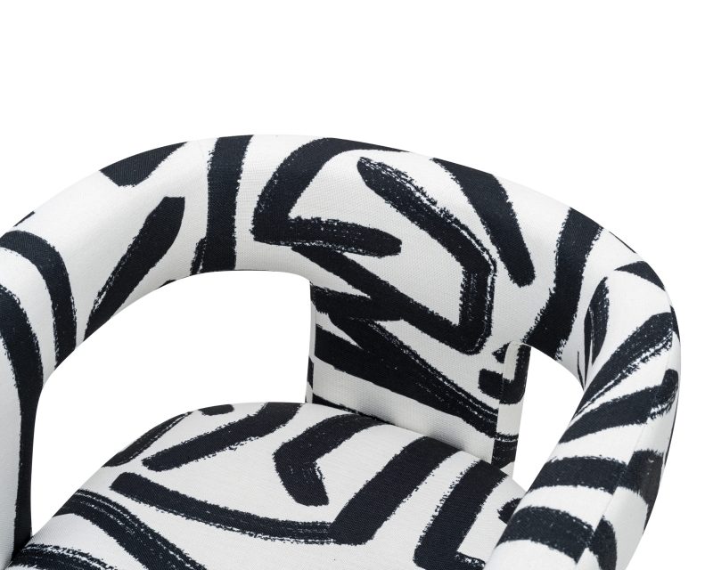 Osier Graphic Black And White Chair White Chair UK