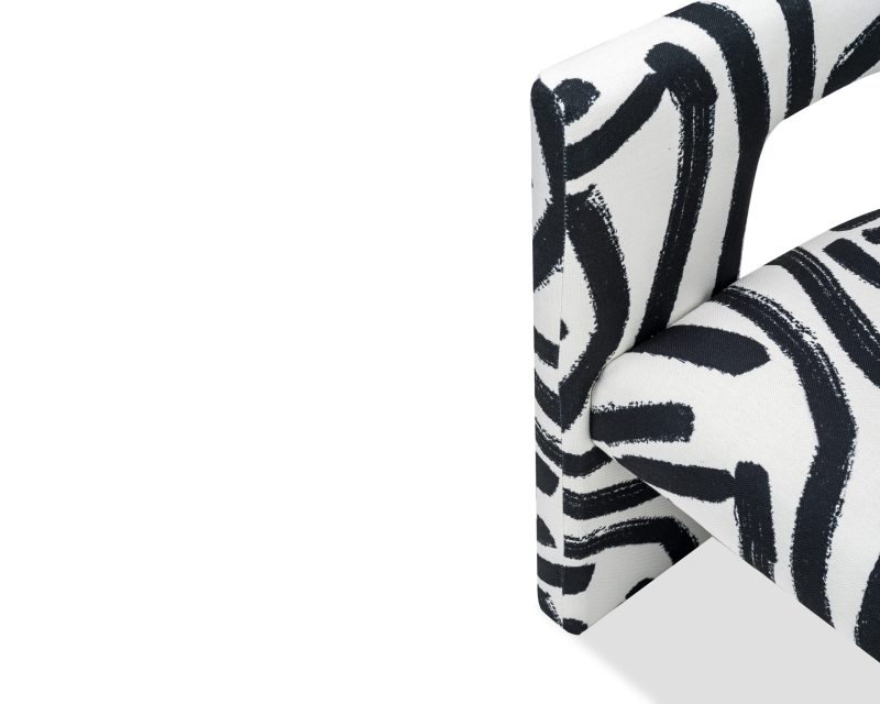 Osier Graphic Black And White Chair White Chair UK