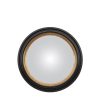 Round Black And Gold Convex Mirror Convex Mirror UK