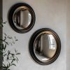 Round Black And Gold Convex Mirror Convex Mirror UK