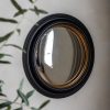Round Black And Gold Convex Mirror Convex Mirror UK