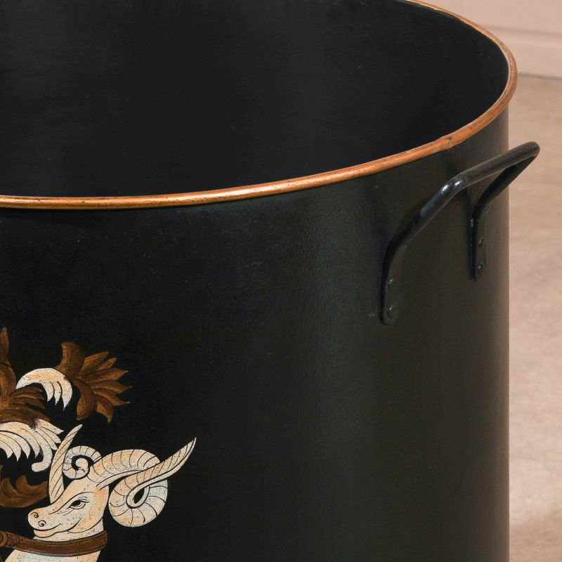 Iron Heraldic Extra Large Black Log Bin Log Bin UK