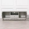 French Style Antique Silver Large Cabinet Low TV Unit (Copy) Unit (Copy) UK