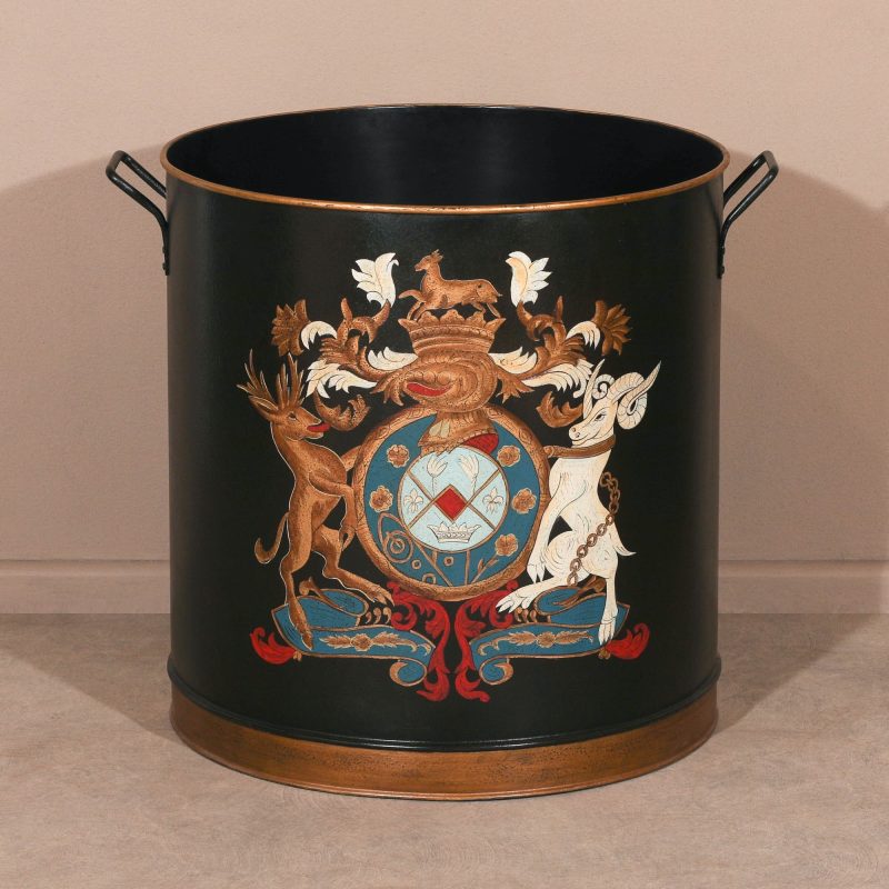 Iron Heraldic Extra Large Black Log Bin Log Bin UK