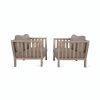 Weatherproof Acacia Pair Of Armchairs By Garden Trading Garden Trading UK