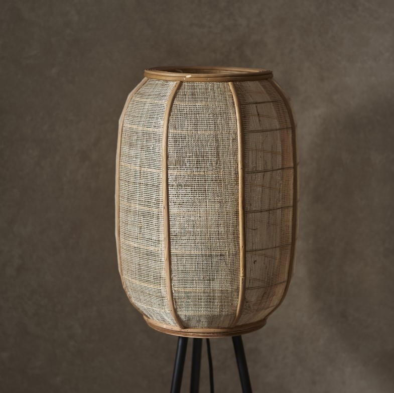 Ebbie Fabric And Bamboo Floor Lamp Floor Lamp UK