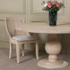 Armand French Country Style 152cm Rustic Round Dining Table Dining Table UK