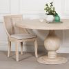 Armand French Country Style 152cm Rustic Round Dining Table Dining Table UK