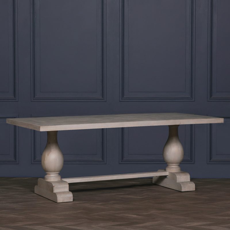 Baltasaru Large Rustic 260cm Rectangular Dining Table (Copy) Table (Copy) UK