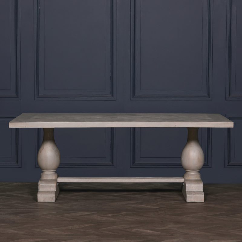 Baltasaru Large Rustic 260cm Rectangular Dining Table (Copy) Table (Copy) UK