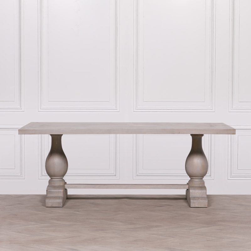 Baltasaru Large Rustic 260cm Rectangular Dining Table (Copy) Table (Copy) UK