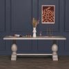Baltasaru Large Rustic 260cm Rectangular Dining Table (Copy) Table (Copy) UK