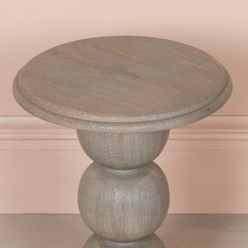 Accent Ravelle Rustic Wooden Side Table Side Table UK