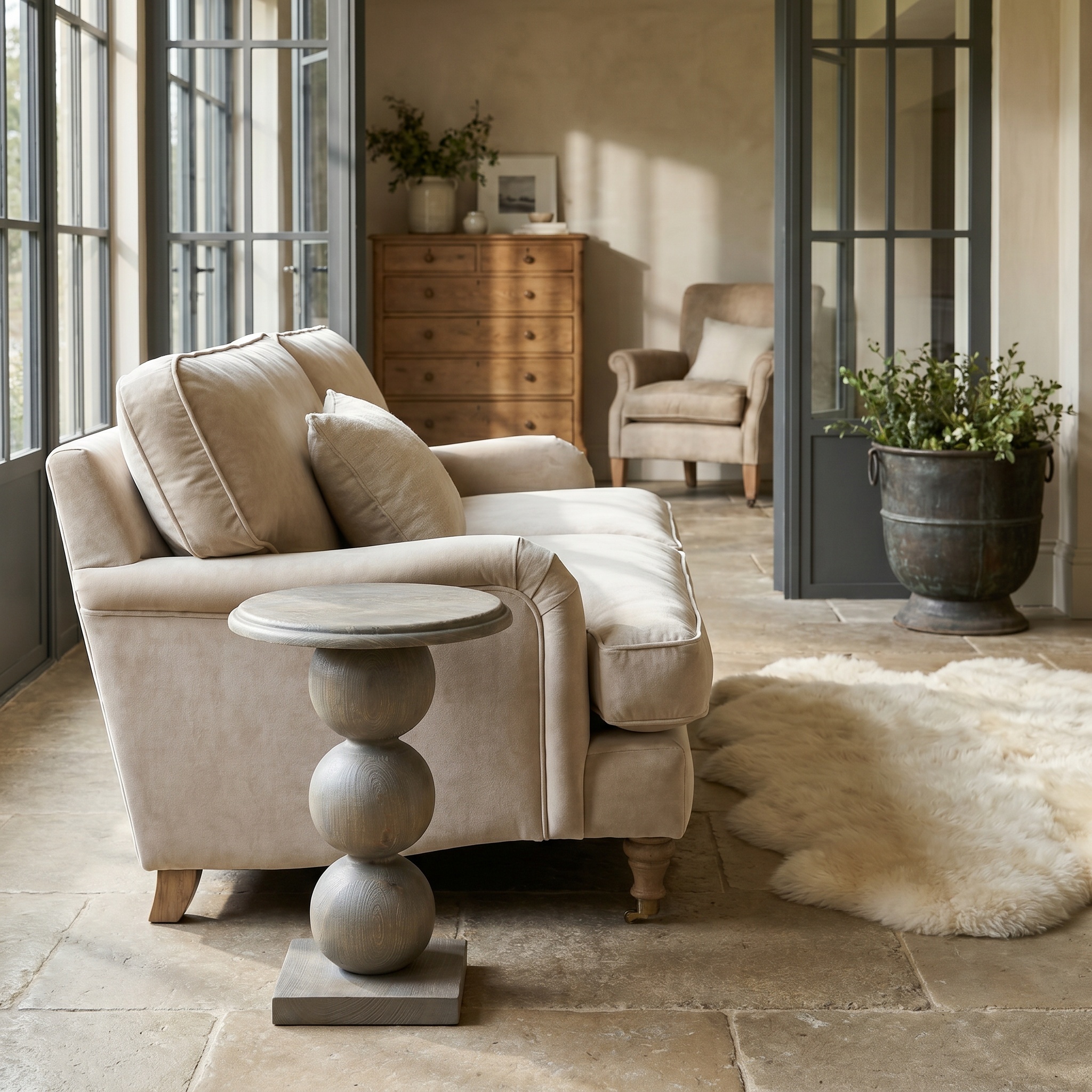 Accent Ravelle Rustic Wooden Side Table Side Table UK