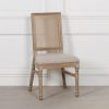 Alienor Wooden French Bergere Back Rattan Dining Chair Dining Chair UK