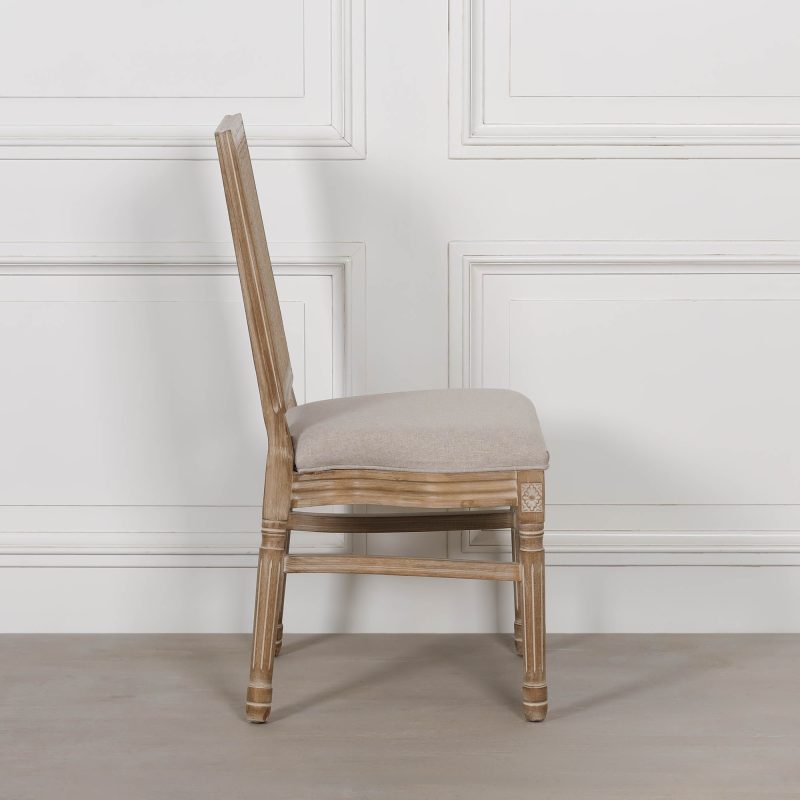 Alienor Wooden French Bergere Back Rattan Dining Chair Dining Chair UK