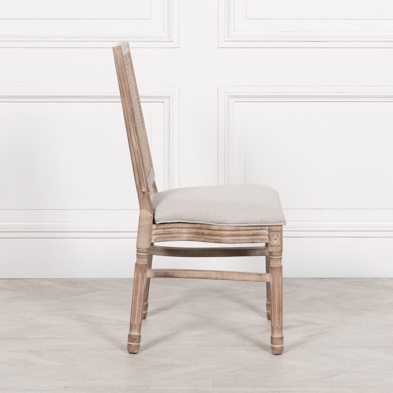 Alienor French Wooden Bergere Back Rattan Dining Chair Dining Chair UK