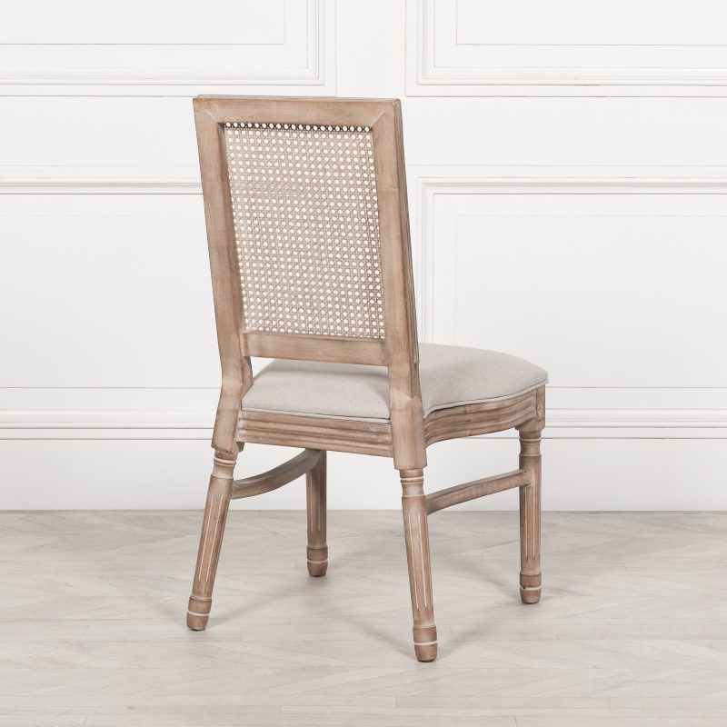 Alienor French Wooden Bergere Back Rattan Dining Chair Dining Chair UK