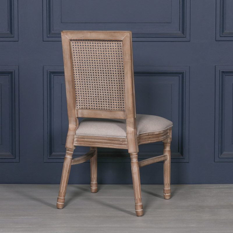 Alienor French Wooden Bergere Back Rattan Dining Chair Dining Chair UK