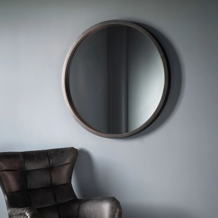 Black Round Mirror UK