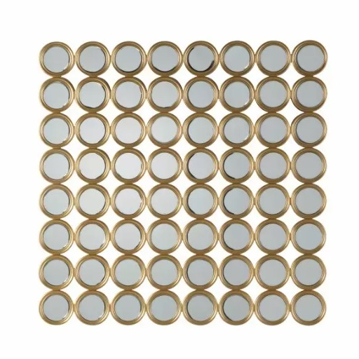 Klervi Circle Design Deco Wall Mirror Wall Mirror UK
