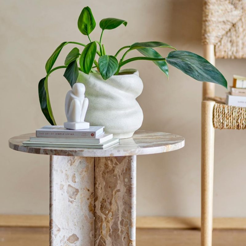 Cyrus Brown Marble Side Table Side Table UK