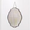 Bevelled Mid Century Ornate Scalloped Frameless Hanging Wall Mirror Wall Mirror UK
